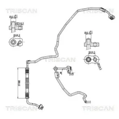 Cső Klíma Audi - TRISCAN (901029052)