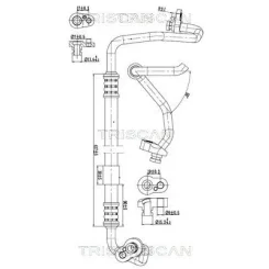 Cső Klíma Vw - TRISCAN (901029056)