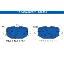 Fékbetétkészlet, Tárcsafék Db T. C236/W206/S206/W214 1,5-3,0 21- - ATE (13.0460-2655.2)