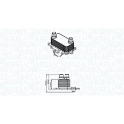 Olajhűtő, Motorolaj Fiat Freemont 2.0Jtd 11- - MAGNETI MARELLI (RO0047)