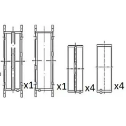 Főtengely Csapágycsésze Db 2.2Cdi Std Készlet 10Szt. - FAI AutoParts (BM1055-STD)