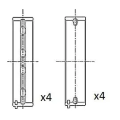 Főtengely Csapágycsésze Vw 2.5Tdi/2.8 Std Készlet - FAI AutoParts (BM1017-STD)