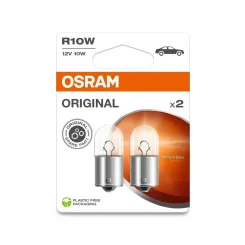 Izzó, Villogó R10W 12V/10W Ba15S ( Foglalat Met) 2Szt. Blister (Eko) - ams-OSRAM (OSR5008-2BL)