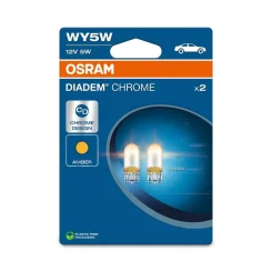 Izzó Diadem Chrome Wy5W 12V/5W W2,1X9,5D (Teljesen Üveg) 2Szt. Blister (Eko) - ams-OSRAM (OSR2827DC-2BL)