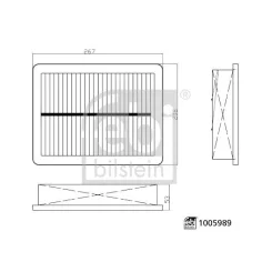 Légszűrő Mg Hs 04.24- - FEBI BILSTEIN (FE1005989)