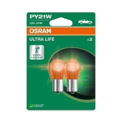 Izzó Ultra Life Py21W 12V/21W Bau15S (Narancssárga) 2Szt. Blister (Eko) - ams-OSRAM (OSR7507ULT-2BL)