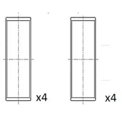 Hajtókar Csapágycsésze Peugeot 1.6 Std Készlet - FAI AutoParts (BB2026-STD)