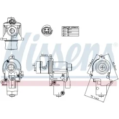Szelep Egr Audi 4,2Tdi Q7/A8/Touareg - NISSENS (NIS98553)