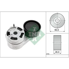Szíjfeszítő, Hosszbordás Szíj Vw 2,0Tsi - Schaeffler INA (534093810)