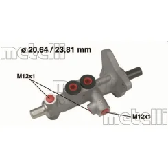 Főfékhenger Db W203/S203 00- - METELLI (05-0627MET)
