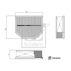 Légszűrő Audi A5,A6 07.24- - FEBI BILSTEIN (FE1004050)