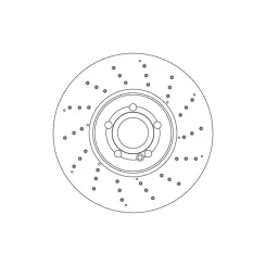 Féktárcsa Db P. C118/X118/H247/X247/W177 2,0 4-Matic 19- - TRW (DF6865S)