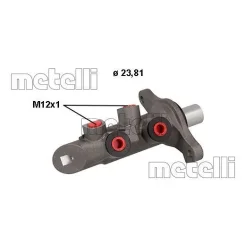 Főfékhenger Renault Megane/Scenic 1,2-2,0 08- - METELLI (05-0876MET)