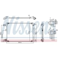 Kondenzátor, Klíma Toyota Yaris 1,0-1,5 20- - NISSENS (NIS941001)