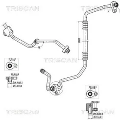 Cső Klíma Ford Mondeo 2.0 Tdci 07-15 - TRISCAN (901016009)
