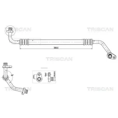 Cső Klíma Citroen Berlingo 1.6 Hdi 08- - TRISCAN (901028004)