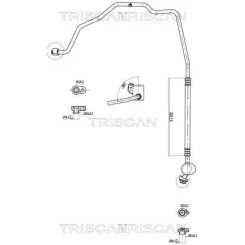 Cső Klíma Vw Up 11-23 - TRISCAN (901029008)