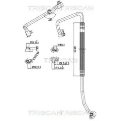 Cső Klíma Vw Sharan 2.0Tdi 10-22 - TRISCAN (901029029)