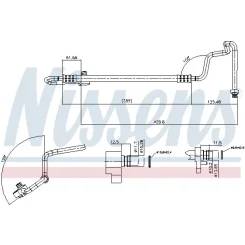 Cső Klíma Vw- Load Up (121, 122, Bl1, Bl2) (16-), Vw- Up (121, 122, Bl1, Bl2, Bl3, 123 - NISSENS (NIS84086)
