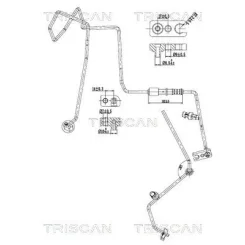 Cső Klíma Fiat 500 07- - TRISCAN (901015003)