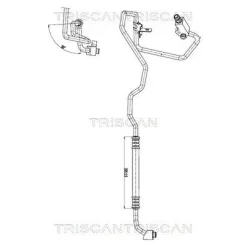 Cső Klíma Fiat Panda 1.2 03- - TRISCAN (901015005)