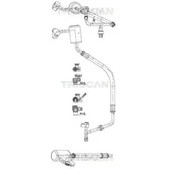 Cső Klíma Ford Ecosport 1.0 13- - TRISCAN (901016051)