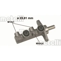 Főfékhenger Honda Civic 2,0 01-05 - METELLI (05-0330MET)