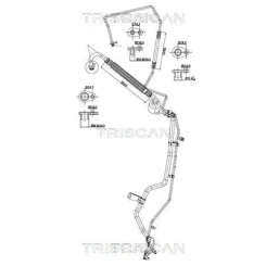 Cső Klíma Peugeot 207 06- - TRISCAN (901028090)