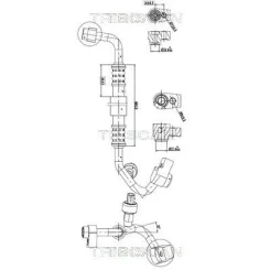 Cső Klíma Ford Fiesta Vii 1.0 17- - TRISCAN (901016022)