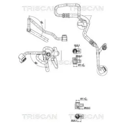 Cső Klíma Ford Focus Iii, Transit, C-Max 1.5 Tdci 10- - TRISCAN (901016039)