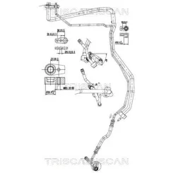Cső Klíma Ford Transit 1.5Tdci 13- - TRISCAN (901016046)