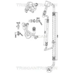 Cső Klíma Opel Astra J 1.6 Cdti 13- - TRISCAN (901024011)