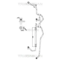 Cső Klíma Citroen C2,C3 03-10 - TRISCAN (901028105)