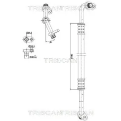 Cső Klíma C4 Ii 2.0 Hdi 09- - TRISCAN (901028035)