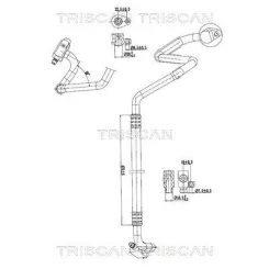 Cső Klíma Citroen Jumper 2.2 Hdi 06- - TRISCAN (901028083)