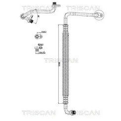 Cső Klíma Citroen C4 1.2 20- - TRISCAN (901028100)