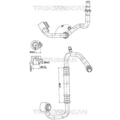 Cső Klíma Vw Polo Iv 1.2 02-09 - TRISCAN (901029021)