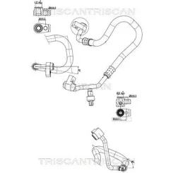 Cső Klíma Ford Transit 15- - TRISCAN (901016021)