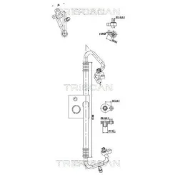 Cső Klíma Ford Fiesta Vi 08-17 - TRISCAN (901016038)