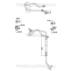 Cső Klíma Ford Mondeo Iv 2.0 Tdci 07-15 - TRISCAN (901016067)