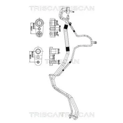 Cső Klíma Opel Mokka 1.7 Cdti 12- - TRISCAN (901024008)