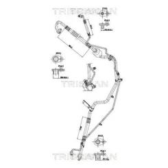 Cső Klíma Peugeot 207 07-13 - TRISCAN (901028078)