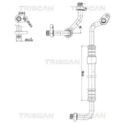 Cső Klíma Citroen Berlingo 1.6Hdi 08- - TRISCAN (901028091)