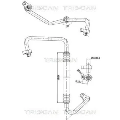 Cső Klíma Hyundai Ix35 2.0 Crdi 09-15 - TRISCAN (901043001)