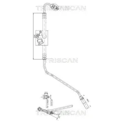 Cső Szervó Skoda Fabia 00-10 - TRISCAN (851629023)