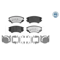 Fékbetétkészlet, Tárcsafék Opel P. Astra/Cascada/Insignia/Zafira 1,3-2,0 Cdti/1,4-2,8 08- - MEYLE (0252441219/PD)