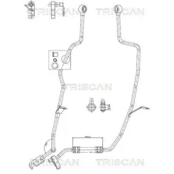 Cső Szervó Bmw 7 E38 94-01 - TRISCAN (851611037)