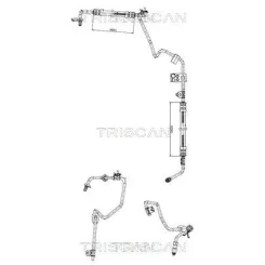 Cső Szervó Citroen Berlino 96-, Peugeot Partner 00- - TRISCAN (851628001)