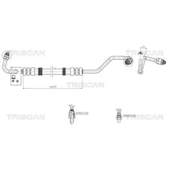 Cső Szervó Vw Corrado/Golf Ii/Jetta Ii/Passat B3 B4/Toledo I - TRISCAN (851629044)