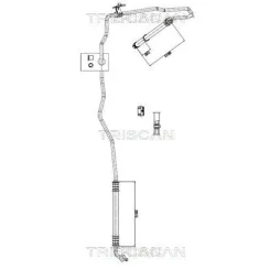 Cső Szervó Ford Transit 2,0 15- - TRISCAN (851616002)